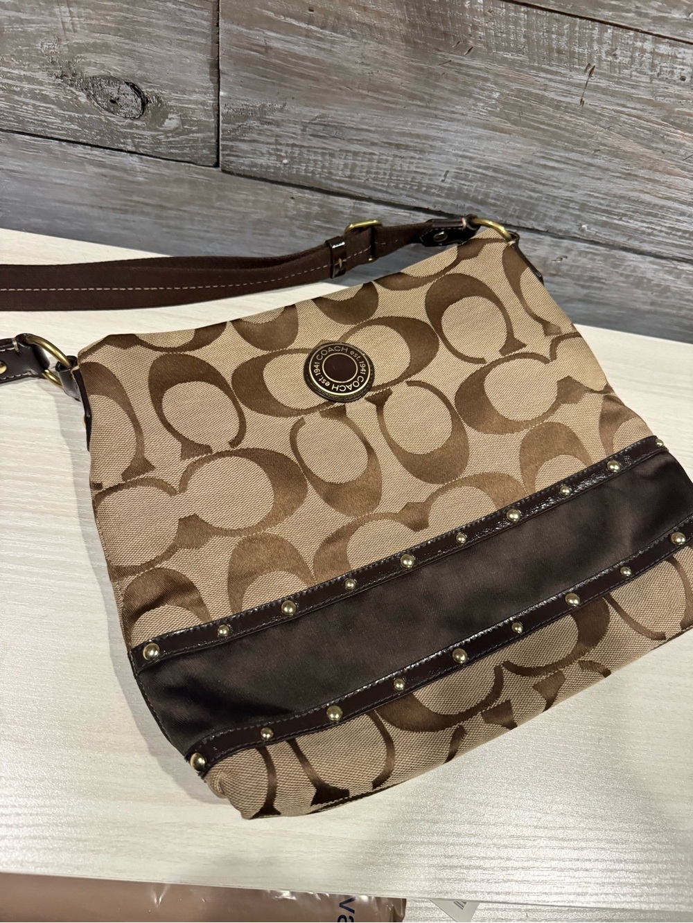 Coach signature purse - Picture 3 of 9